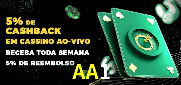 Promoções do cassino ao Vivo AA1